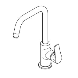 KLUDI Kludi Pure&Solid Basin mixer with lateral control – 340250575