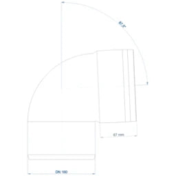 POLOPLAST PO Bend POLO-KAL XS DN 160/87 Degrees – 102164