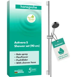 HANSGROHE HG Brauseset Activera S 95 1jet EcoSmart mit Brausestange Typ 95 chrom – 28042000