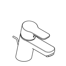 KLUDI Kludi Pure&Easy WT single lever mixer 60 DN15 with pop-up waste set – 372850565