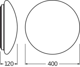 LEDVANCE SURFACE CIRCULAR 400 24W 830 IP44 – 4058075618022