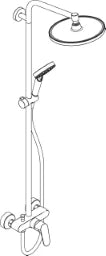 HANSGROHE HG Crometta S240 1 jet Showerpipe with single-lever mixer – 27269000