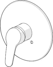 HANSA Hansa Mix Sichtteil für Brausemischer, verchromt – 0185 9183