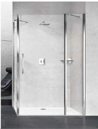 NOVELLINI NO Young 2.0 2P Pivot Door 87-91x200cm ESG-Clear Chrome CrystalCl. – Y22P87-1K