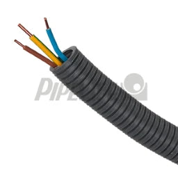 PIPELIFE Biegsames Panzerrohr Ø20mm vorverdrahtet mit Aderleitung YE 3x1,5 GG, BL, BR – 1210021124