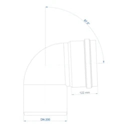 POLOPLAST PO Bogen POLO-KAL NG DN 200/87Grad – 02965