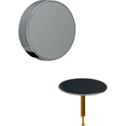 GEBERIT GE Fertigbauset Badewannenablauf, Split d52mm, mit Drehbetaetigung, sw matt – 150.300.14.1
