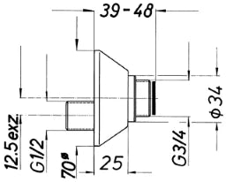 SCHMIEDL GS Exzenteranschluss 1/2" – GS0150