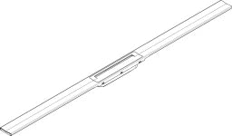 HANSGROHE HG RainDrain Flex Duschrinne 1200 mm kürzbar zur freien Montage BST – 56047800