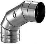 SCHIEDEL Schiedel Prima Plus Verstellbogen 0-90° mit RV, Durchmesser 130mm – 106455