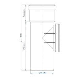 POLOPLAST PO Cleaning Pipe POLO-KAL NG DN 75 – 02343