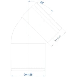 POLOPLAST PO Bend POLO-KAL XS DN 125/45Degrees – 102152