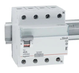 LEGRAND FI-Schalter Typ A 10kA 40A/4pol/30mA – 411765