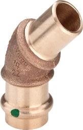 VIEGA Viega Bogen 45 Grad mit SC Sanpress 2226.1 in 28mm Rotguss – 113 346