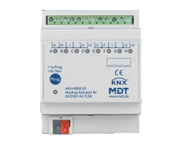 MDT KNX Heating Actuator 8-gang 24/230 V AC REG – AKH-0800.03