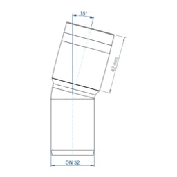 POLOPLAST PO Bogen POLO-KAL XS DN 32/15Grad – 102100