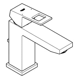 GROHE Grohe Eurocube single-lever basin mixer, medium height, chrome – 23 445 000