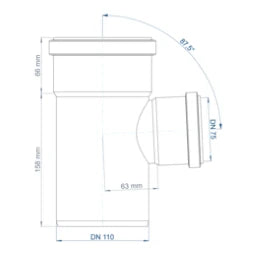 POLOPLAST PO Abzweig POLO-KAL NG DN 110/75/87Grad – 02229