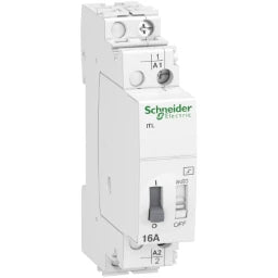 SCHNEIDER ELECTRIC Impulse relay iTL, 1P, 1NO, 16A, Coil 110 VDC, 230-240VAC 50/60Hz – A9C30811