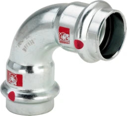 VIEGA Viega Elbow 90 Degree with SC Prestabo 1116 in 42mm Galvanized Steel – 558 178