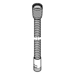 GROHE Shower hose metal 2000 for bath rim/tile bank shower set chrome – 28 158 001
