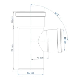 POLOPLAST PO Abzweig POLO-KAL NG DN 110/90/87Grad – 02836