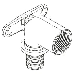REHAU REHAU Wall bracket RAUTITAN RX+ 16 - Rp 1/2 long - 14563621001