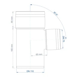 POLOPLAST PO Branch POLO-KAL XS DN 110/75/87Degrees – 102229
