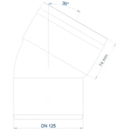 POLOPLAST PO Bend POLO-KAL XS DN 125/30 Degrees – 102151
