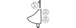 SCHMIDT STEDO MÜLET-URINAL-VERBINDER, 602810, SCHWARZ + ROSETTE 12,5 – 180085