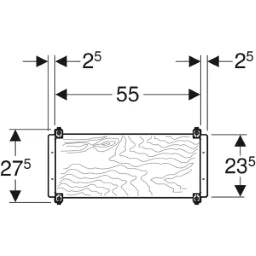 GEBERIT GE Duofix System mounting plate universal for concealed cistern – 111.788.00.1