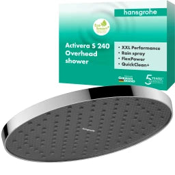HANSGROHE HG Activera S Overhead Shower 240 1jet EcoSmart+ chrome – 28057000