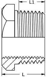 NORDS Nords Bushing R-2111/4"x1/8" Mat. 1.4404 / 316L – 11-0211-01