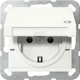 GIRA SCHUKO KD + SH System 55 Pure White – 441403