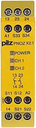 Emergency stop device 24VAC/DC 2n/o PNOZ X2.1 #774306 – 774306