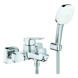 GROHE GROHE EH-Wannenbatterie Cubeo 101814 Wandmontage mit Brausegarnitur chrom – 101814 000 0