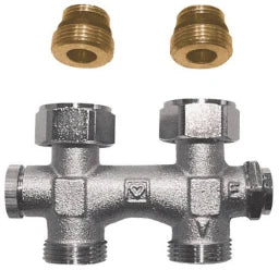 HERZ Bypass Valve Body Fig.3066(02) D-shape Rp 1/2"xG 3/4" – 1306602