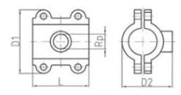 FISCHER GEORG FITTINGS Primofit Dichtschelle lang 2" verzinkt – 775712056