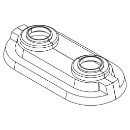 REHAU REHAU Double Rosette 16/20 mm for RAUTITAN stabil – 12407771001