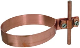 DEHN Regenrohrschelle D 100mm Cu m. Zweischr.-Überleger f. Rd 7-10mm – 421107