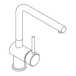 KLUDI Kludi L STEEL SP-EH-Mischer Edelstahl gebürstet – 45803F877