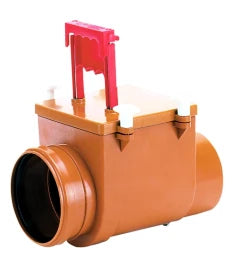 HUTTERER & LECHNER HL710.1 RStauverschl. DN110 m. Niroklappe u. Handabsperrung – HL710.1