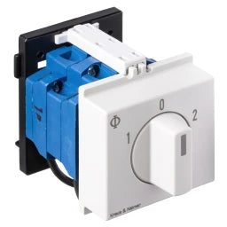 KRAUS&NAIMER Switch, 3-pole, 60°, 45mm snap-on mounting. Ith=20A, P=5.5 kW(AC3,400V AC), 2x2.5 mm² – 70009343