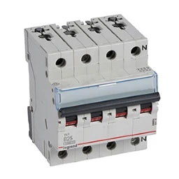 LEGRAND MCB 10kA B 25A/3-pole+N 4-module – 404142