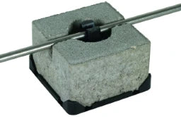 DEHN Flat Roof Conductor Holder FB for Flat Roofs with Concrete Block C35/45 with Single Holder Rd8mm – 253015