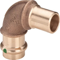 VIEGA Viega Bogen 90 Grad mit SC Sanpress 2216.1 in 35mm Siliziumbronze – 117 603