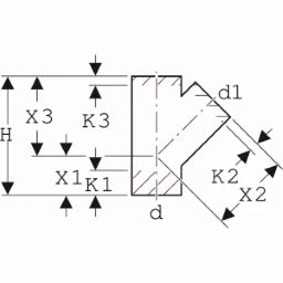 GEBERIT GE PE Abzweiger fuer waagrechten Einbau 45 Gr. d 110/90mm 367130 – 367.130.16.1