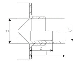 FISCHER GEORG GF Reducing bush PP-H d 40x32 – 727910346