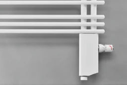 ZEHNDER Zehnder Connection Fitting, nickel-plated with white cover, long for Yucca – 976031