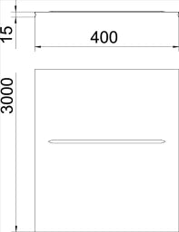OBO Deckel rastbar für Gitterrinne 400x3000 Stahl bandverzinkt – 6001850